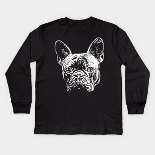 French Bulldog Kids Long Sleeve T-Shirt